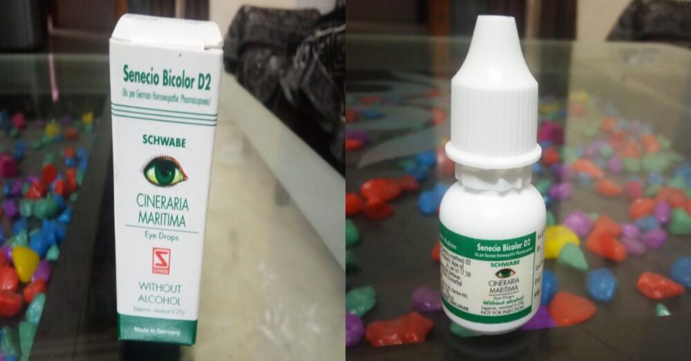 Schwabe Cineraria Maritima Eye Drops Without Alcohol Review